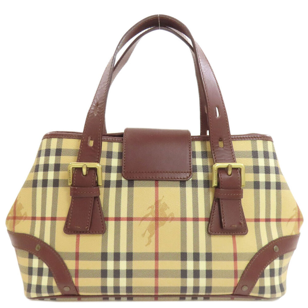 Burberry Leather Check Handbag